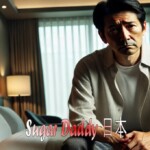 ホテルの部屋にいる悲しい日本人男性