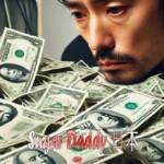 悲しい男はお金を見て